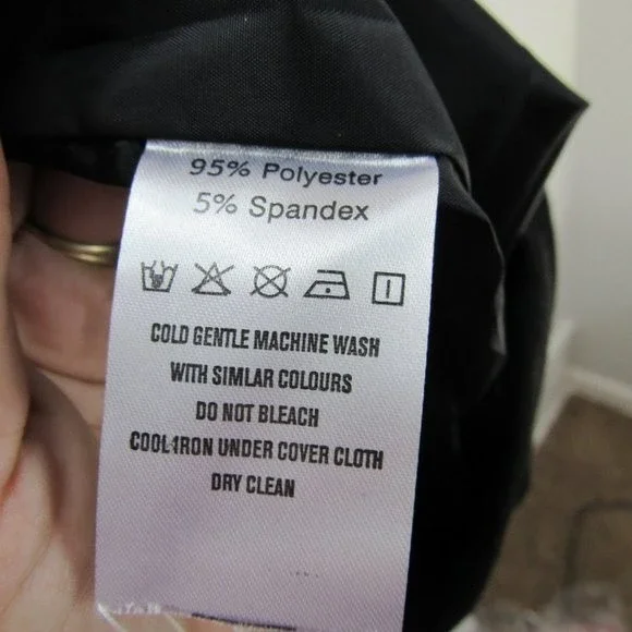 Whatlees women black jacket vegan leather LG/XL - Picture 4 of 5